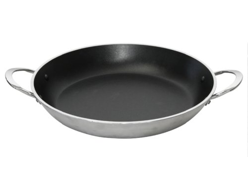 DE BUYER - Sartén Tipo Paella Antiadherente (Asas de Acero Inoxidable)