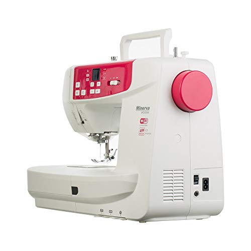 De coser europea Best Domestic Portable Euro Pro - Máquina de coser bordada blanca barata | Minerva MC550W 220 V