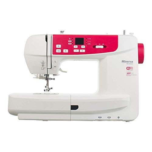 De coser europea Best Domestic Portable Euro Pro - Máquina de coser bordada blanca barata | Minerva MC550W 220 V