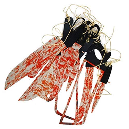 De Halloween Decoraciones de Halloween, 12pcs / mucho la decoración de Halloween, decorativo cuchillo Sangre Juego de herramientas for la decoración de Halloween de miedo for la decoración al aire lib
