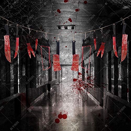 De Halloween Decoraciones de Halloween, 12pcs / mucho la decoración de Halloween, decorativo cuchillo Sangre Juego de herramientas for la decoración de Halloween de miedo for la decoración al aire lib