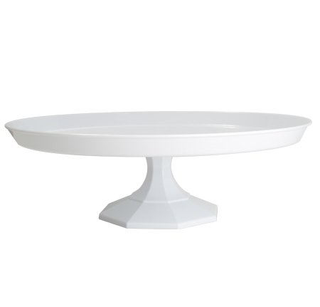 Deco Dine - Soporte de plástico para tartas (25 cm), color blanco