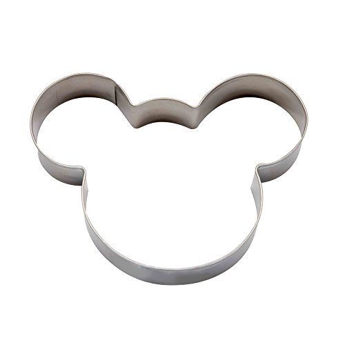 DeColorDulce Mickey Mouse Cortador Galleta, Acero Inoxidable, Plateado, 13x10x3 cm
