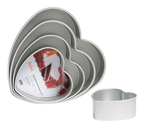 Decora 0062670 Molde PROFESIONALE ANODIZADO CORAZÓN 25 X H 7,5 CM