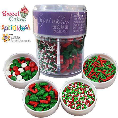 Decoración de galletas comestibles para tartas de Pascua o Pascua de San Valentín 85g Christmas(4 Color)