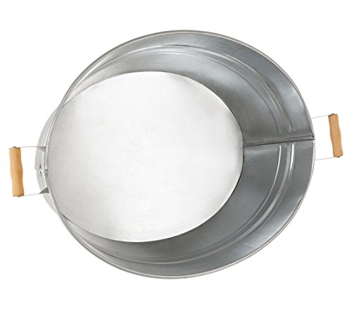 Dehner Barreño Decorativo, Aprox. 55 x 42 x 19 cm, Zinc, Gris