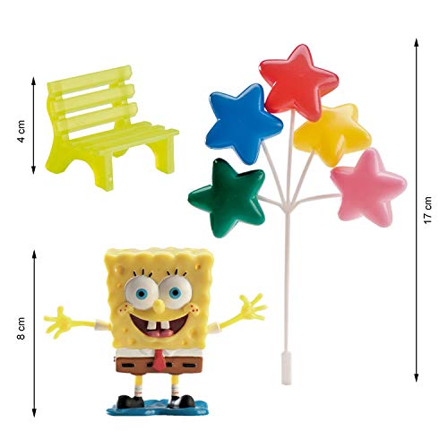 Dekora 302014 Decoracion Para Tartas Con La Figura De Bob Esponja De Pvc, 5.00 X 11.00 X 23.00 Cm, Multicolor