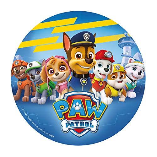Dekora - Oblea comestible para tartas (20 cm), diseño de Patrulla Canina