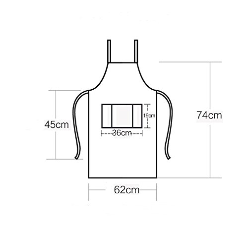 Delantal Ajustable HENSE Unisex con 3 Bolsillos, Cocina, Cocineros, Baberos, Delantales para Hornear, Pintar, Cocina casera, Restaurante, cafetería