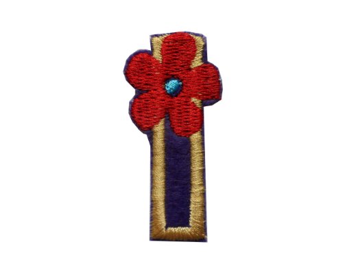 Diseño de bordado de cartuchos de tinta lindo y de diseño Señor de los anillos de fieltro con diseño de contorno de letras minúsculas ashantis ya 5 cm alto a base de Letter I