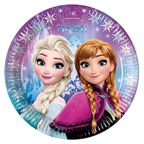 Disney Frozen - Juego de accesorios para fiesta (36 piezas, platos, vasos, servilletas, para 8 niños), diseño de Frozen
