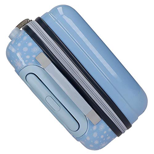 Disney Maleta de Cabina Frozen Spirits of Nature Rígida, 55 cm, Azul