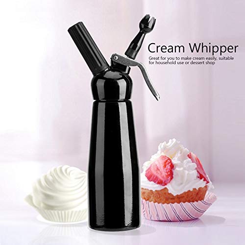 Dispensador de crema batida - Fabricante de espuma de batido con sifón para batir de crema batida profesional para deliciosas cremas batidas hechas en casa Salsas Postres y licores infundidos, 500 ml