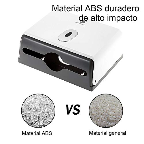 Dispensador de Toallas de Papel Manual, Dispensadores de Papel higiénico Montado a Pared para Multifold Rollos de Cocina, admite 200 Toallas,Dispensador de Toallas de Manos