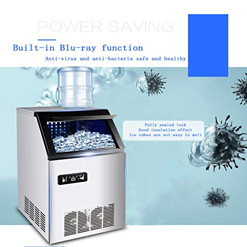 DJYD Máquina de máquinas for Hacer Hielo Industrial Hielo Máquina de Hielo Pantalla de Alta definición con un Solo botón de Limpieza 40kg 15 Minutos Haciendo Hielo Fijo FDWFN