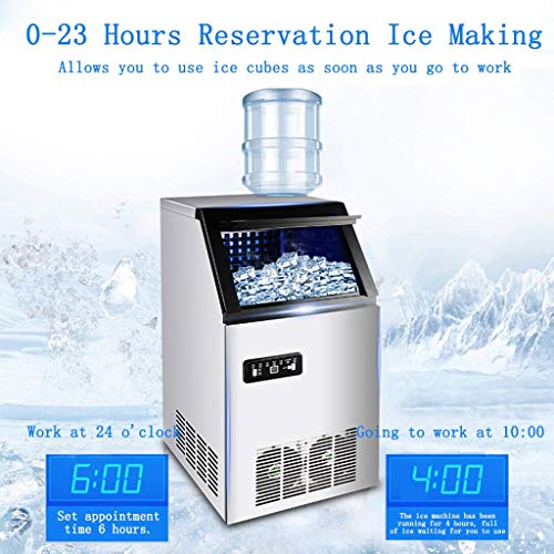 DJYD Máquina de máquinas for Hacer Hielo Industrial Hielo Máquina de Hielo Pantalla de Alta definición con un Solo botón de Limpieza 40kg 15 Minutos Haciendo Hielo Fijo FDWFN