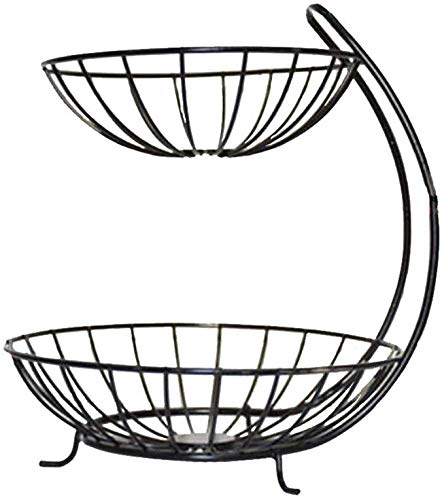 Doble cazoleta de la fruta/cesta, cocina, organización de almacenamiento de sala de estar