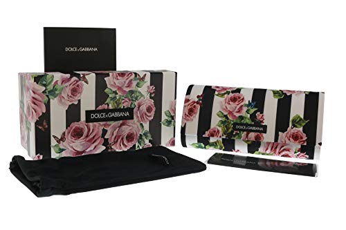 Dolce & Gabbana 0DG2198 Gafas de sol, Pink Gold/Black Print Rose, 63 para Mujer