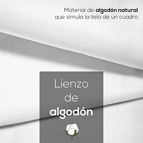 DON LETRA Cuadro en Lienzo Personalizado con tu Foto o Imagen, 50 x 40 cm, Varias Medidas, Impresión en Lienzo, Enmarcado sobre Bastidor de Madera