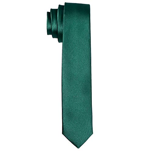 DonDon Corbata angosta de color verde - hecho a mano