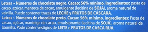 Dr. Oetker - Letras y números de chocolate - Chocolate negro - 82 piezas