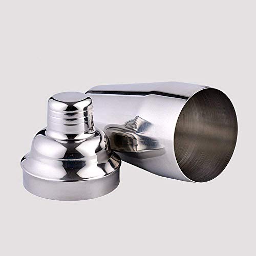 DTTXTJB Bartender, Mezclador de Acero Inoxidable, Enfriador de Vino de Acero Inoxidable, Cóctel de Coctelera Europeo, Cóctel de Vino Especial, Mezcla de Vinos Profesional,Plata