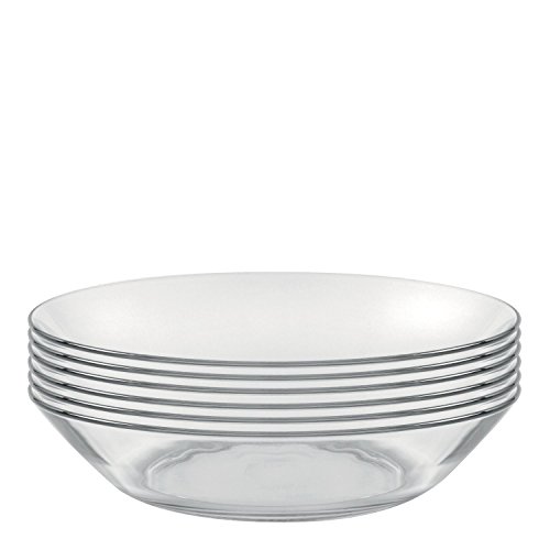 Duralex 3015AF06 LYS – Juego de 6 Platos de Cristal Transparente 17,5 cm