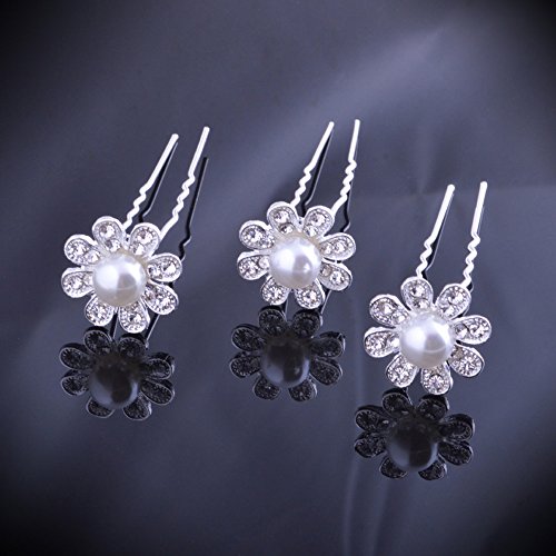 Ealicere 20 piezas, pinzas para el cabello en forma de U, accesorios para el pelo de fiesta de bodas