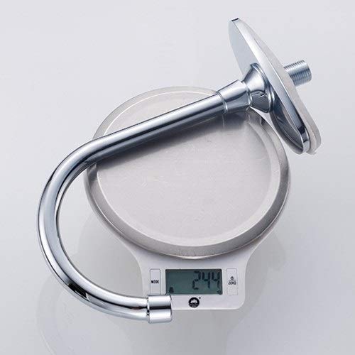 Easikc Fregadero creativo del pedal del pie Grifo de agua fría individual Lavado rotativo de 360 ​​grados Grifo del pie del lavamanos Palanca individual Orificio único Cobre completo Mezclador de coci
