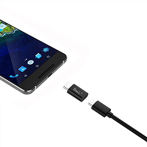 EasyULT Adaptador USB C, 4 Pack Adaptador USB Type C a Micro USB Conector Convertidor para Transferencia de Datos para XiaoMI, P20 Lite,Galaxy S9/S8 y más-Negro