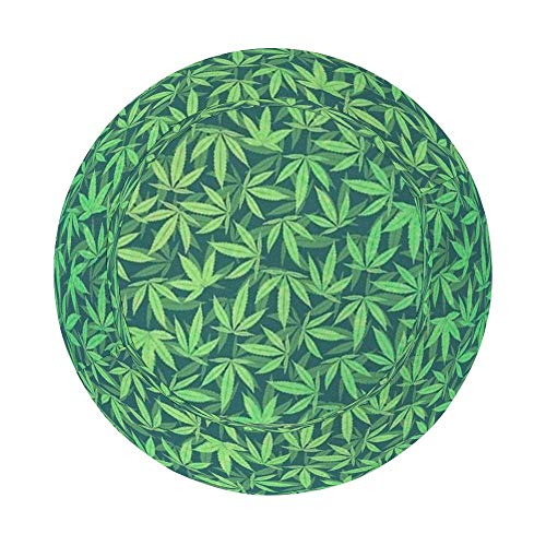 EINST Sombrero de sol estilo cubeta para hombres y mujeres plegable pescador sombrero de playa protección solar marihuana maleza hoja, Hombre, color Marihuana Weed Verde, tamaño talla única