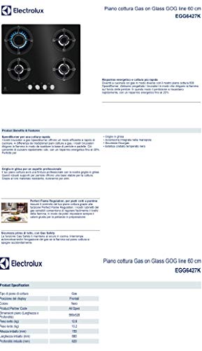 Electrolux Egg6427K - Encimera de cocina