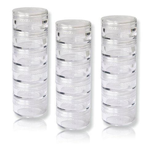 Envases para Cosmetica,Worsendy Contenedor de Cosméticos,Contenedor de Cosméticos Bote Tarro de Viaje Set con Tapa para Almacenaje de Maquillaje Cremas Muestras,5g/10g/15g/20g Gramos (Blanco, 10g)
