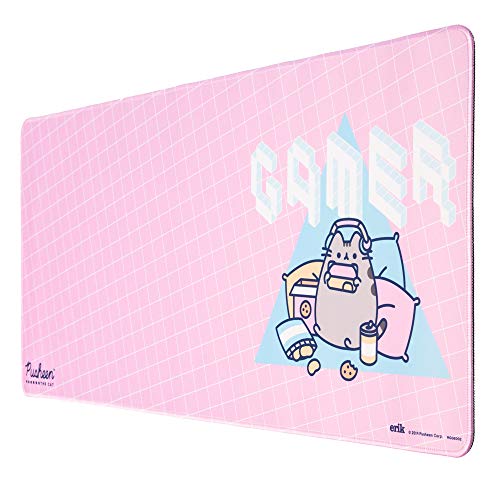 ERIK - Alfombrilla de ratón XL Pusheen Rose Collection (35 x 80 cm)