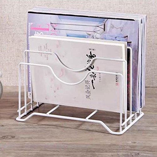 Estantería de almacenamiento para cocina, bandeja de cocina, soporte para maceta, tapa organizadora, cuchara, espátula de cocina, expositor Tamaño libre blanco