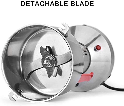 ETE ETMATE Máquina de molienda de granos de cereales eléctrica 220V 28000RPM Máquina de polvo de molinillo de acero inoxidable de 3 cuchillas Molino eléctrico para café de hierbas con especias