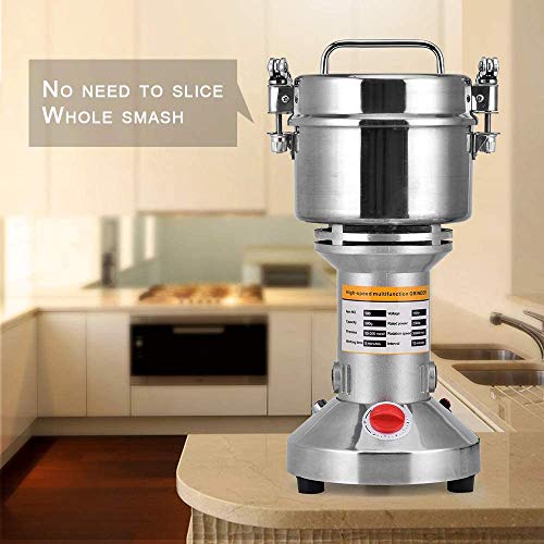 ETE ETMATE Máquina de molienda de granos de cereales eléctrica 220V 28000RPM Máquina de polvo de molinillo de acero inoxidable de 3 cuchillas Molino eléctrico para café de hierbas con especias