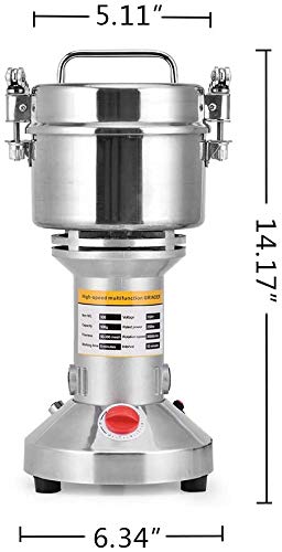ETE ETMATE Máquina de molienda de granos de cereales eléctrica 220V 28000RPM Máquina de polvo de molinillo de acero inoxidable de 3 cuchillas Molino eléctrico para café de hierbas con especias
