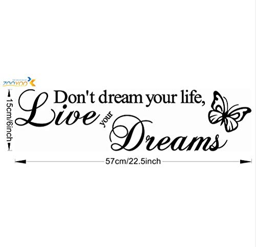 Etiqueta De La Pared Dinero Caliente Vive Tus Sueños En Inglés Proverbios Comercio Exterior S En El Hogar Adorno Pared Para Pegar En La Pared