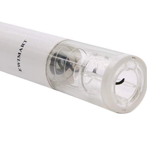 EWIMART Abrebotellas de vino eléctrico, abrebotellas de vino automático rápido con tornillo y sacacorchos eléctrico inalámbrico con cortador de papel de color blanco
