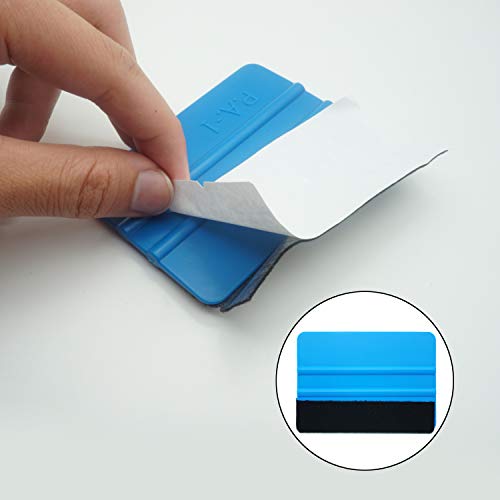 Ewrap Kit de película para Ventana Kit de Herramientas de Envoltura de Vinilo Herramientas de Tinte de Ventana con Cuchillas, Guantes de Vinilo, rasqueta de Fieltro