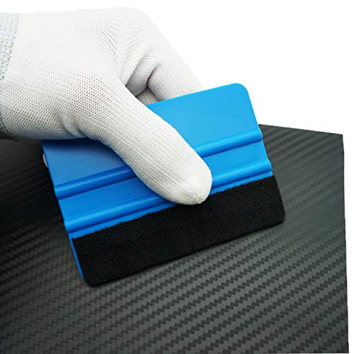 Ewrap Kit de película para Ventana Kit de Herramientas de Envoltura de Vinilo Herramientas de Tinte de Ventana con Cuchillas, Guantes de Vinilo, rasqueta de Fieltro