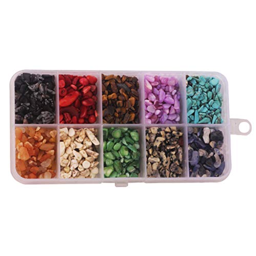 F Fityle Rocas Irregulares de Piedra para Collares, Pulseras, Tobilleras, Cadenas de Fundas para Teléfonos