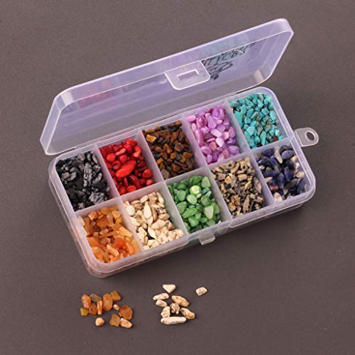 F Fityle Rocas Irregulares de Piedra para Collares, Pulseras, Tobilleras, Cadenas de Fundas para Teléfonos