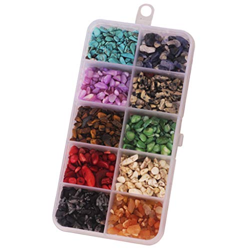 F Fityle Rocas Irregulares de Piedra para Collares, Pulseras, Tobilleras, Cadenas de Fundas para Teléfonos