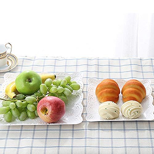 Fablcrew Expositor de plástico desmontable para tartas, 3 niveles, expositor para postres, cupcakes, bombones y fruta, para bodas, fiestas, cumpleaños, plástico, Rond, 26*40CM