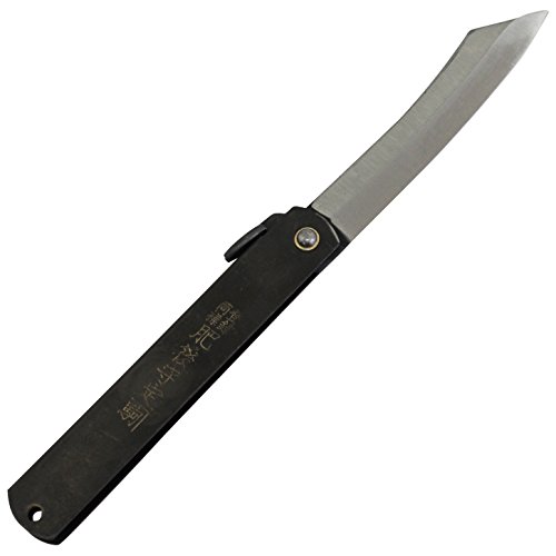FABRICADO EN JAPÃ“N XL HIGONOKAMI bolsillo plegable del cuchillo Chrome cuchillo 210mm
