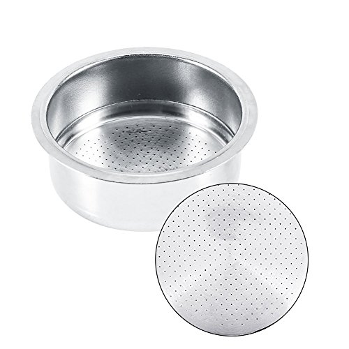 Fdit Café 2 Taza 51mm No Recipiente del Filtro a presión para Breville Delonghi Krups