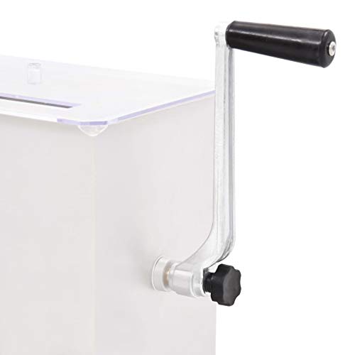 Festnight Mezcladora de Carne con Tapa Mezcladora de Carne Manual Acero Inoxidable Plateado 20 L