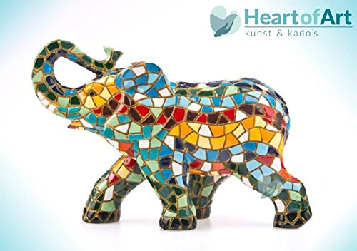 Figura Elefante Multicolor en Mosaico de la Colección Trencadis Antonio Gaudí